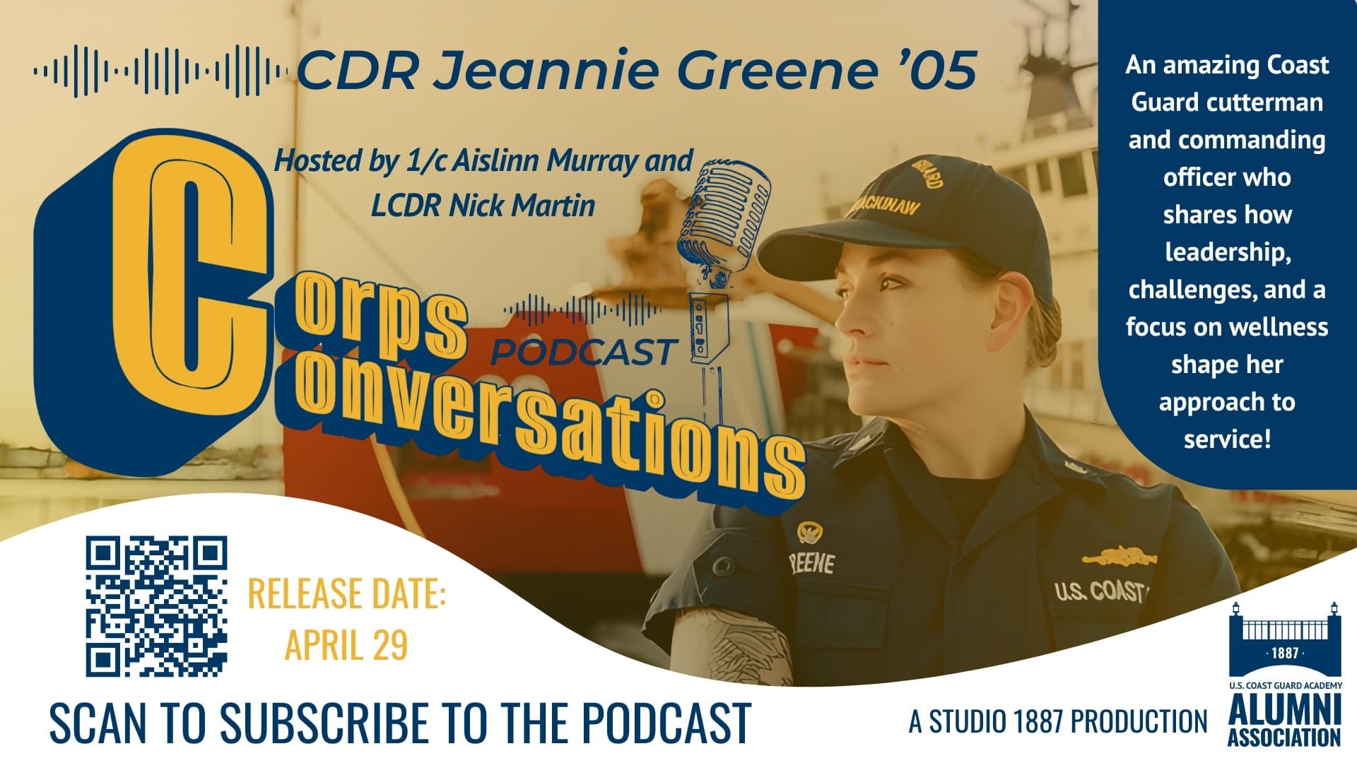 Episode 1: Leadership at Sea, Loss, and Showing Up with CDR Jeannie Greene ’05